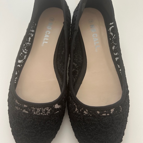 No Call Flats Black Size 6.5 - Picture 2 of 7
